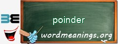 WordMeaning blackboard for poinder